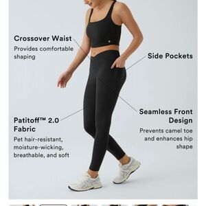 Patitoff™ 2.0 Halara Pet Hair Resistant High Waisted Crossover Side Pocket Pants